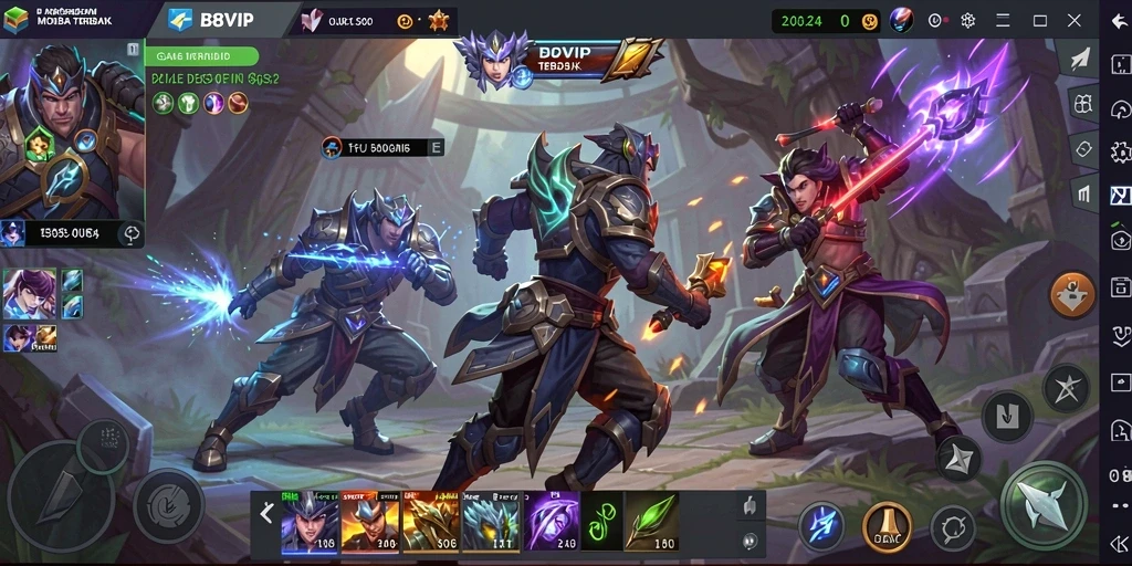 Gameplay MOBA seru di B8VIP dengan karakter unik.