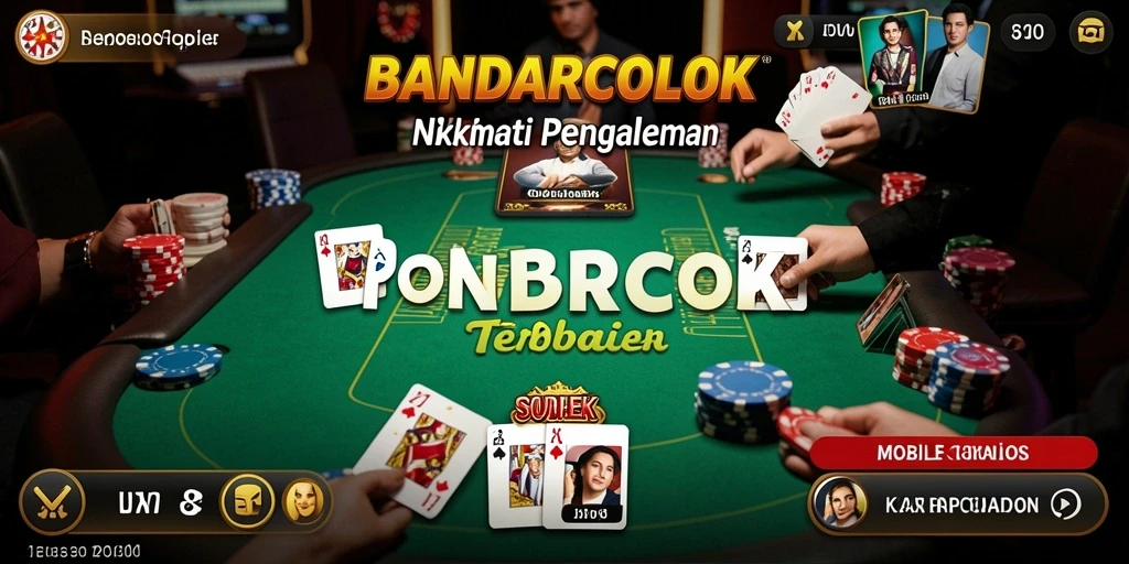Screenshot utama BANDARCOLOK menampilkan pengalaman bermain poker yang mendebarkan.