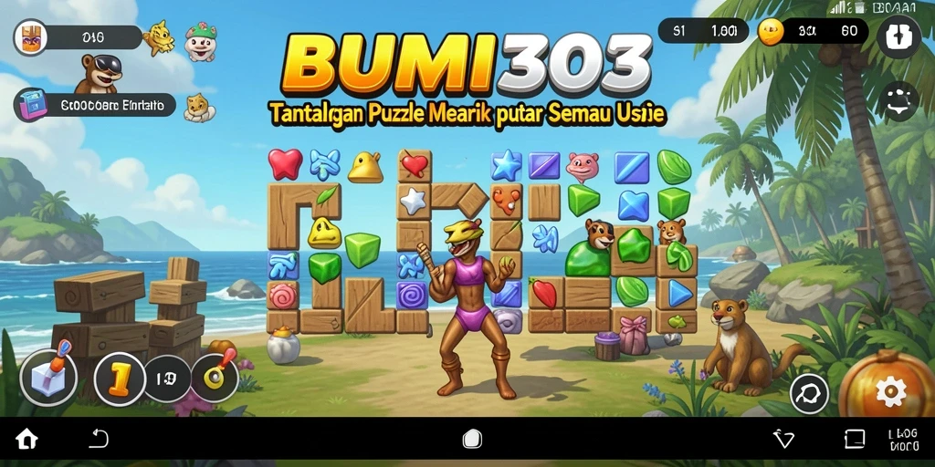 Tampilan menarik dari gameplay BUMI303 dengan tantangan puzzle yang seru.