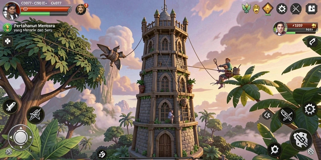 Tampilan gameplay C0077 yang menarik dan penuh strategi.