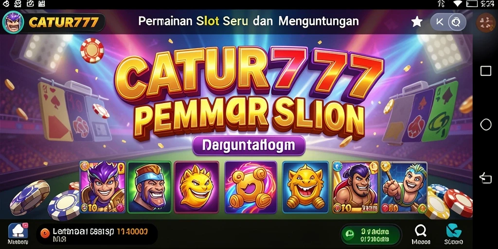 Tampilan gameplay slot yang seru dan menarik di CATUR777.