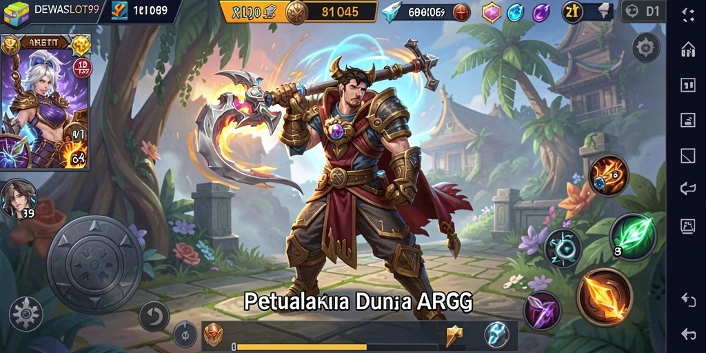 Tampilan epic dari gameplay DEWASLOT99 ARPG penuh aksi.