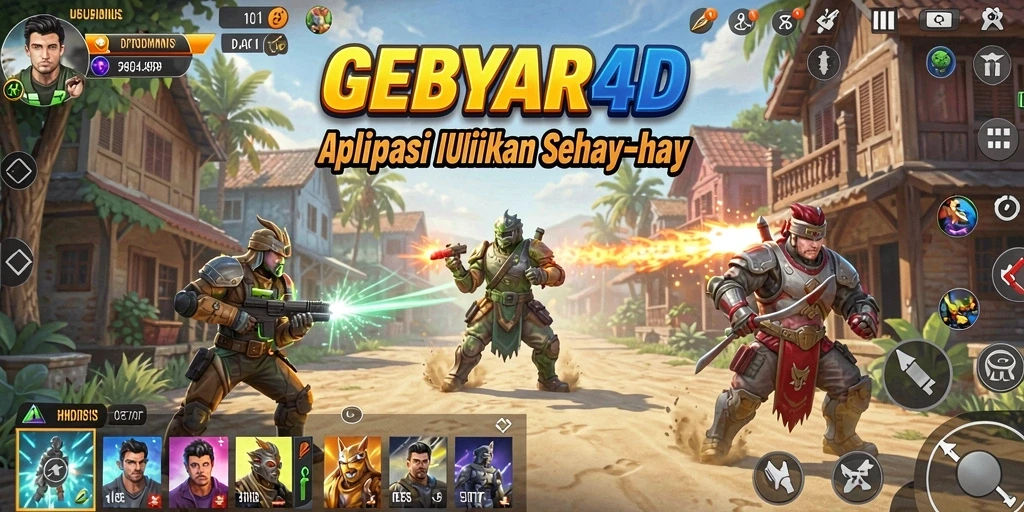 Tampilan utama GEBYAR4D yang intuitif dan menarik.