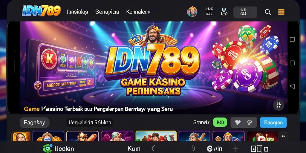 Tampilan menarik dari gameplay Kasino di IDN789.