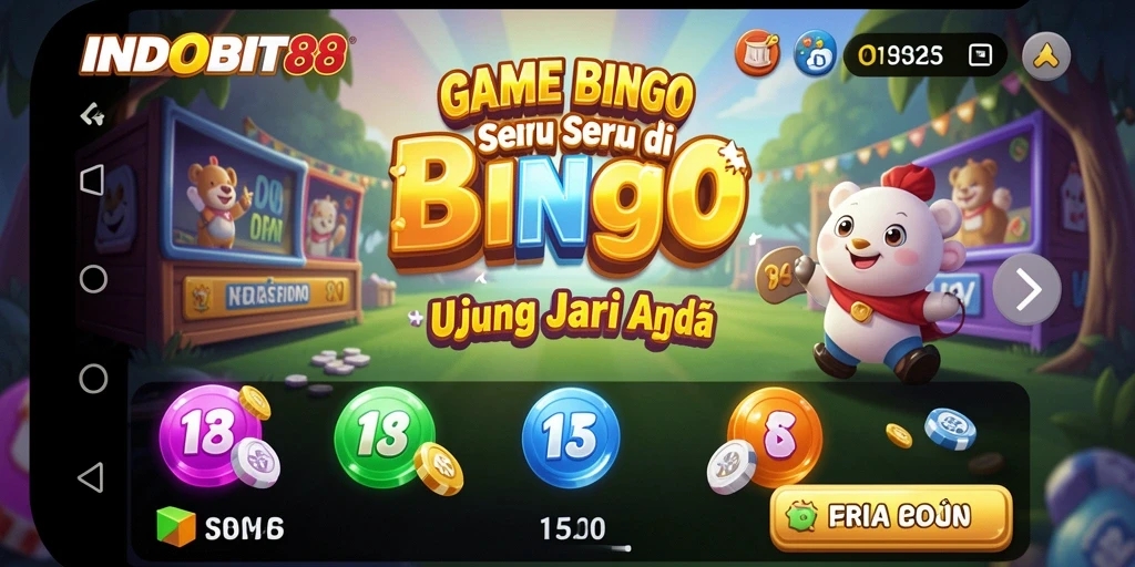 Tampilan gameplay menarik dari INDOBIT88 yang penuh warna.