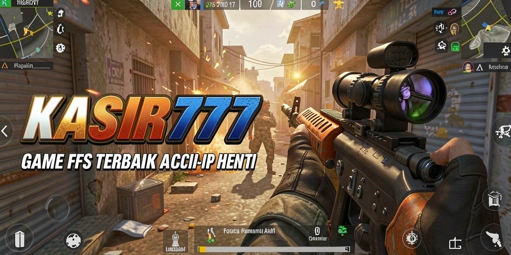 Screenshot gameplay KASIR777 menampilkan aksi tembak-menembak yang intens.