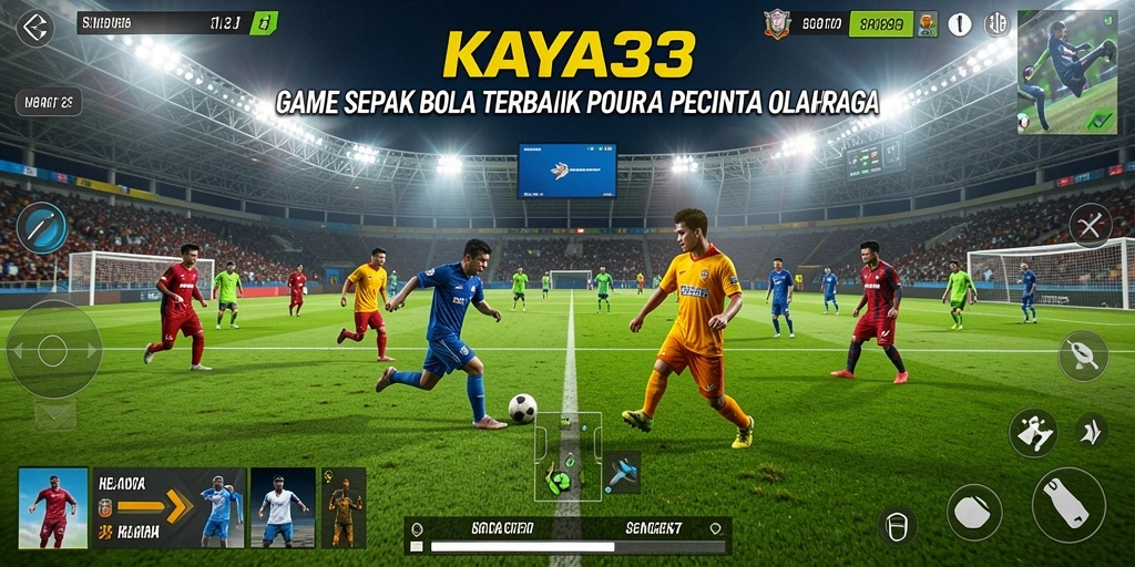 Gameplay seru KAYA33 dengan aksi sepak bola realistis.