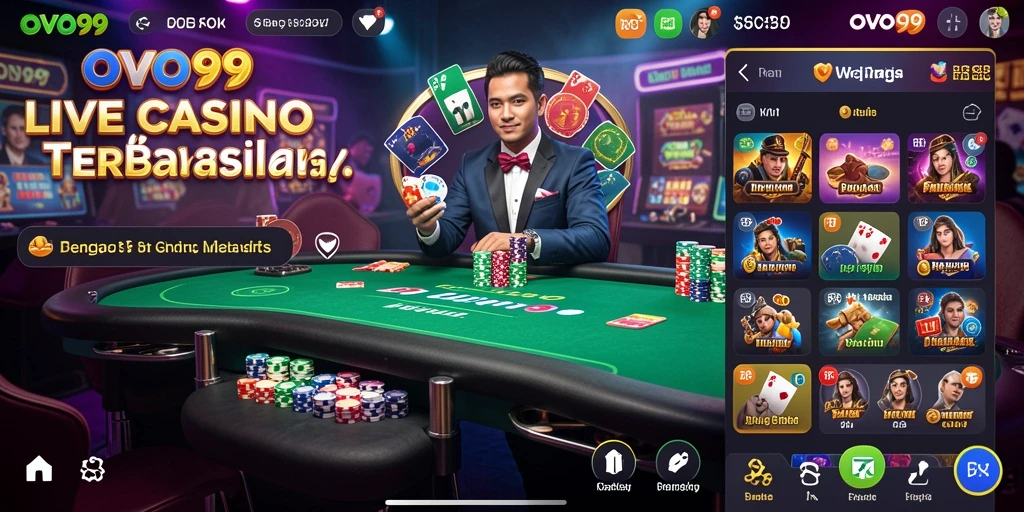 Tampilan gameplay menarik OVO99 dalam pengalaman Live Casino.