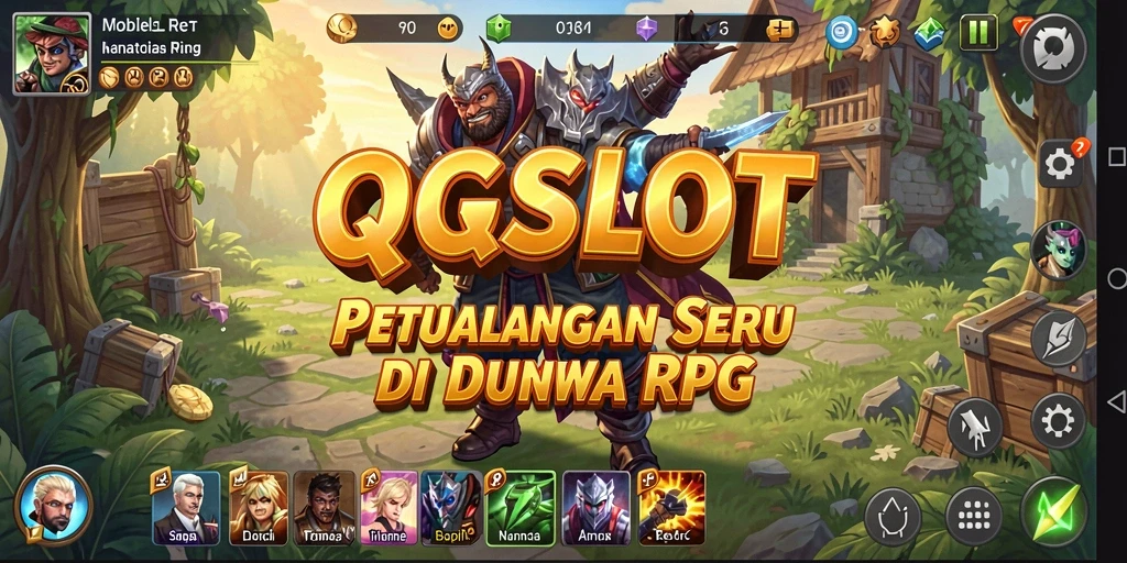 Gameplay menarik dalam QQSLOT dengan karakter RPG yang beragam.