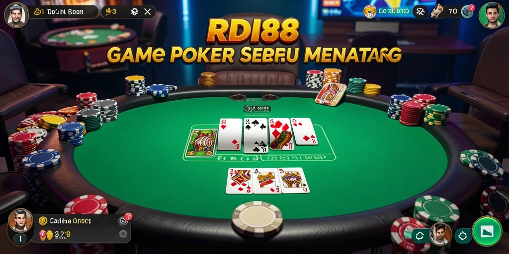 Tampilan gameplay RDI88 yang memukau dengan aksi poker yang mendebarkan.