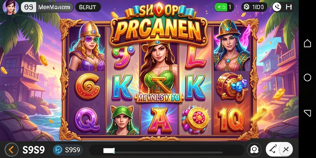 Gameplay menarik S9S9 dengan simbol dan fitur Slot.