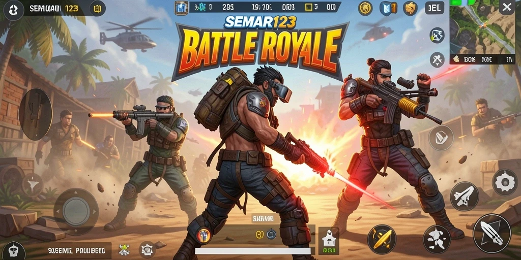 Tangkapan layar dari gameplay seru SEMAR123 di medan tempur.
