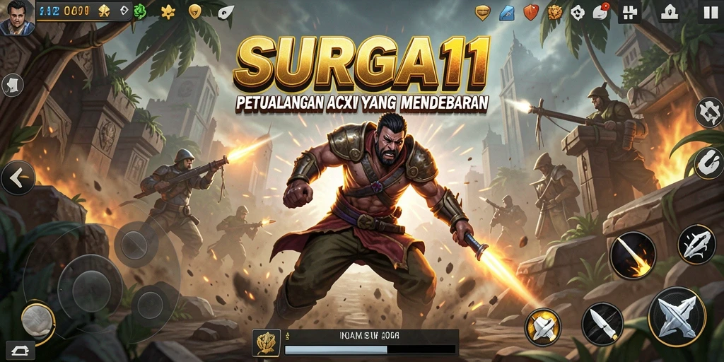 Tampilkan aksi luar biasa dalam SURGA11 dengan pertempuran yang mendebarkan.