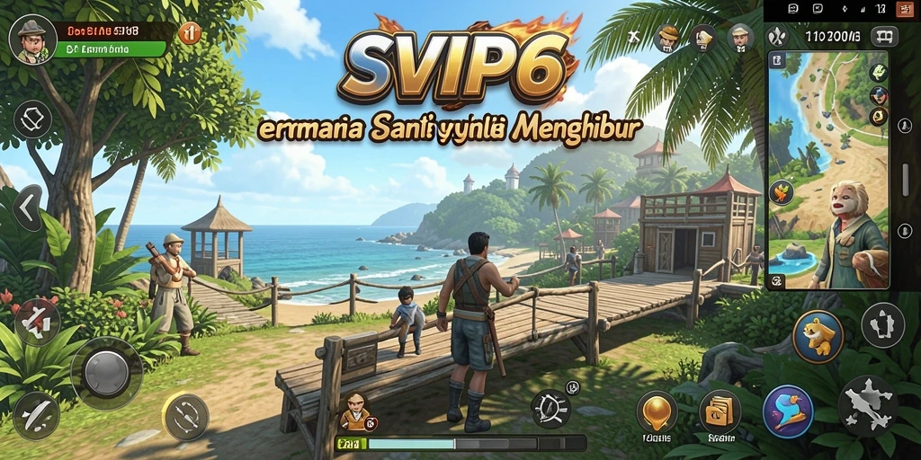 Tangkapan layar SVIP6 menampilkan gameplay yang ceria dan menyenangkan.